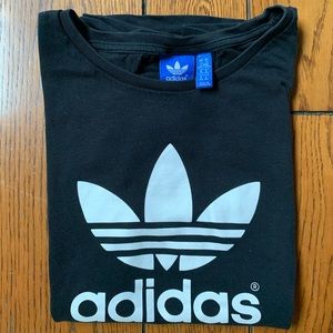 Classic Adidas Logo Tee Shirt Black